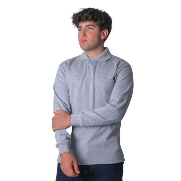 Polo Yaka 2 İplik Sweatshirt